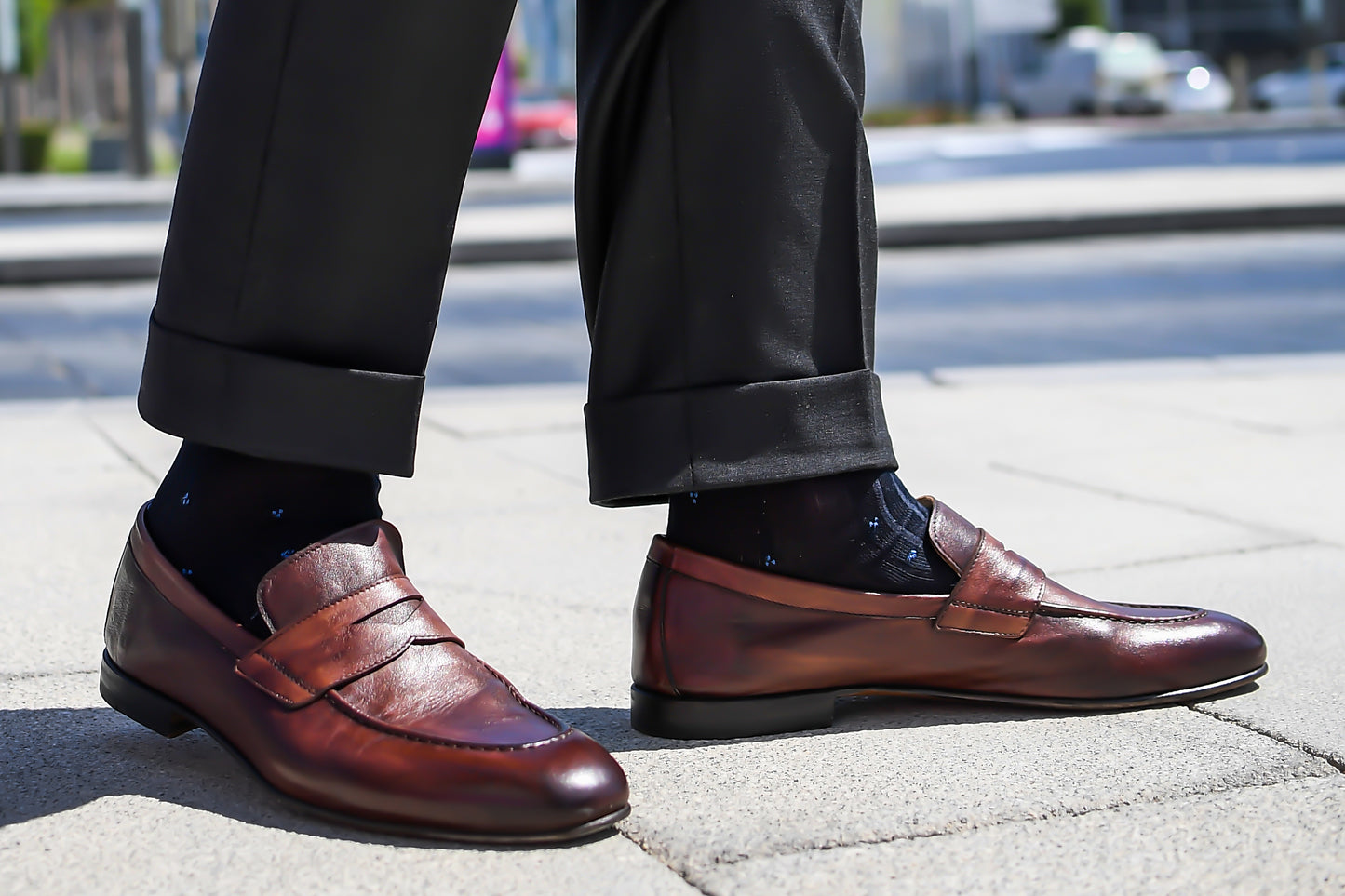 Portovenere Softly Lined Kangaroo Leather Loafer
