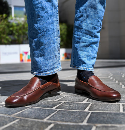 Sestri Softly Lined Deerskin Leather Loafer